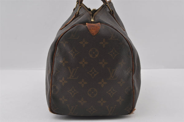 Authentic Louis Vuitton Monogram Speedy 30 Hand Boston Bag M41526 LV Junk 4822I