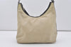 Authentic GUCCI Shoulder Hand Bag Purse Nylon Leather 0000602 White  4823I
