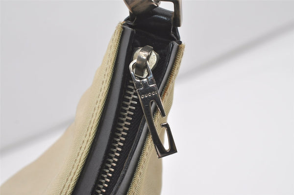 Authentic GUCCI Shoulder Hand Bag Purse Nylon Leather 0000602 White  4823I