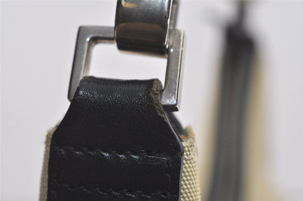 Authentic GUCCI Shoulder Hand Bag Purse Nylon Leather 0000602 White  4823I