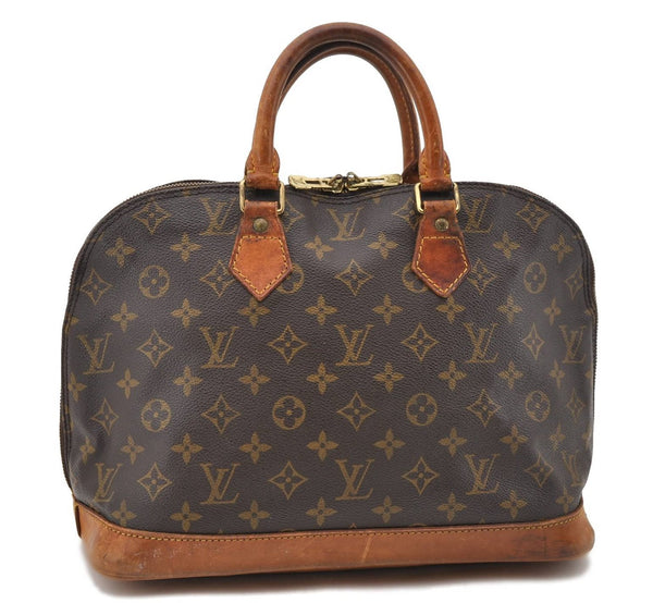 Authentic LOUIS VUITTON Monogram Alma Hand Bag Purse M51130 LV 4824C