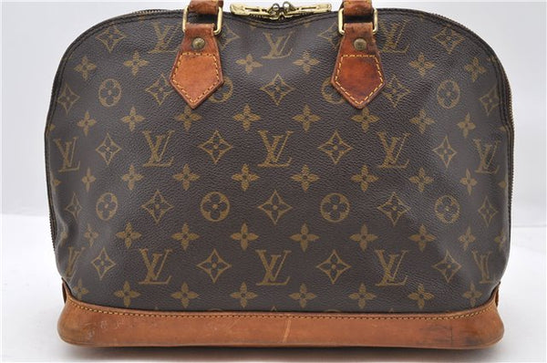 Authentic LOUIS VUITTON Monogram Alma Hand Bag Purse M51130 LV 4824C