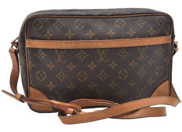Auth Louis Vuitton Monogram Trocadero 30 Shoulder Cross Body Bag M51272 LV 4824D