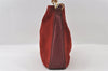 Authentic GUCCI Bamboo 2Way Shoulder Hand Bag Suede Leather Bordeaux Junk 4824I
