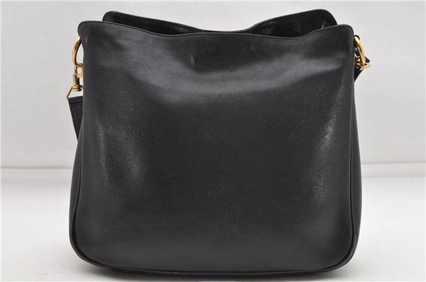 Authentic GUCCI Shoulder Cross Body Bag Leather Black Junk 4826D