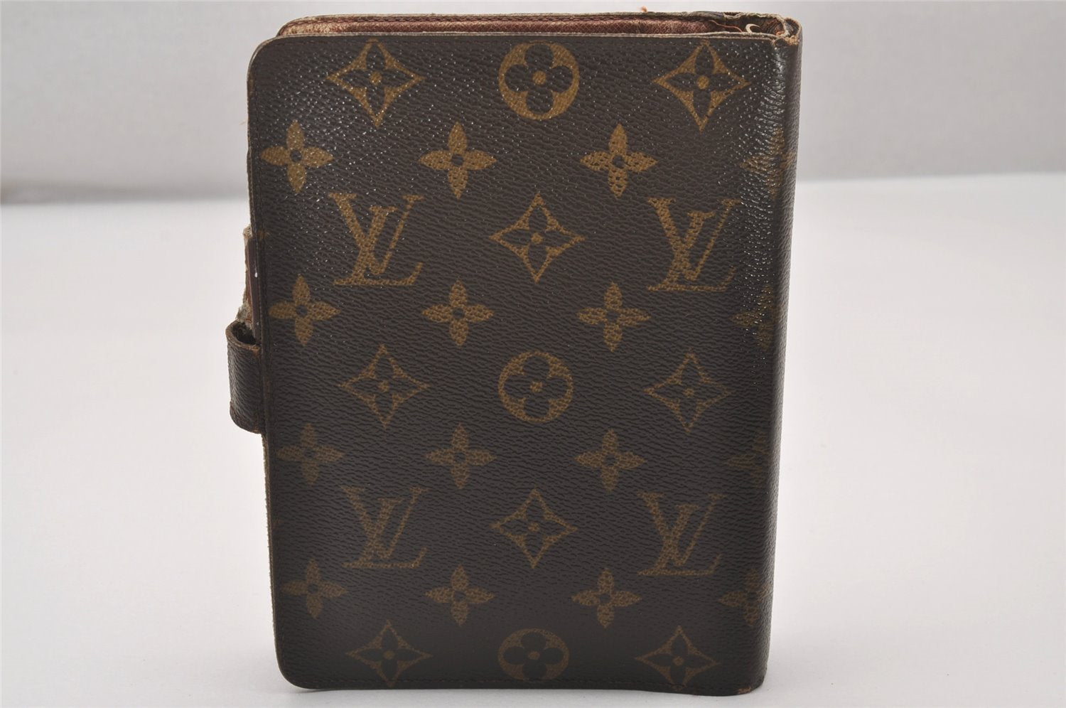 Authentic Louis Vuitton Monogram Agenda MM Notebook Cover R20004 LV Junk 4826I