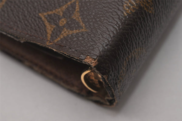 Authentic Louis Vuitton Monogram Agenda MM Notebook Cover R20004 LV Junk 4826I
