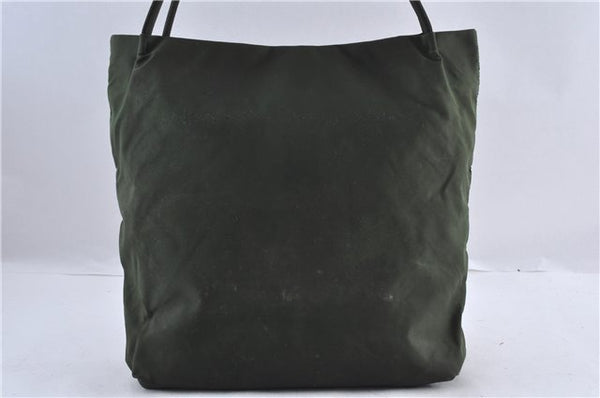 Authentic PRADA Nylon Shoulder Tote Bag Purse Green 4827C