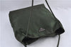 Authentic PRADA Nylon Shoulder Tote Bag Purse Green 4827C