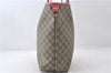 Authentic GUCCI Vintage Shoulder Tote Bag GG PVC Leather 189896 Brown Pink 4827E
