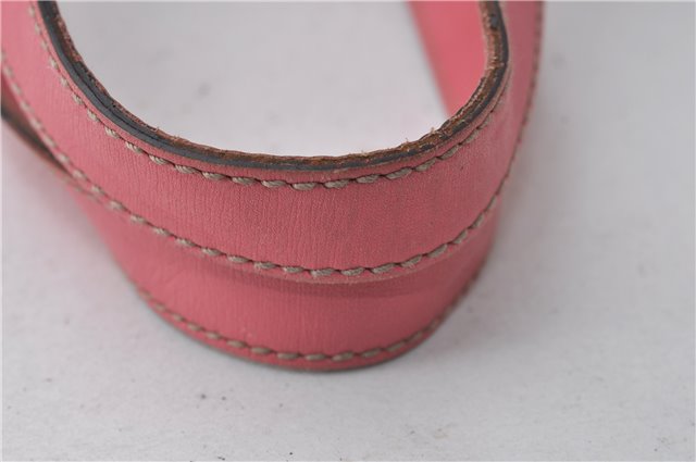 Authentic GUCCI Vintage Shoulder Tote Bag GG PVC Leather 189896 Brown Pink 4827E