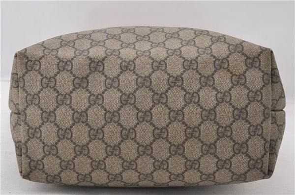 Authentic GUCCI Vintage Shoulder Tote Bag GG PVC Leather 189896 Brown Pink 4827E