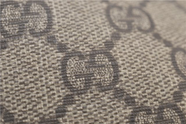 Authentic GUCCI Vintage Shoulder Tote Bag GG PVC Leather 189896 Brown Pink 4827E