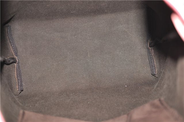 Authentic GUCCI Vintage Shoulder Tote Bag GG PVC Leather 189896 Brown Pink 4827E