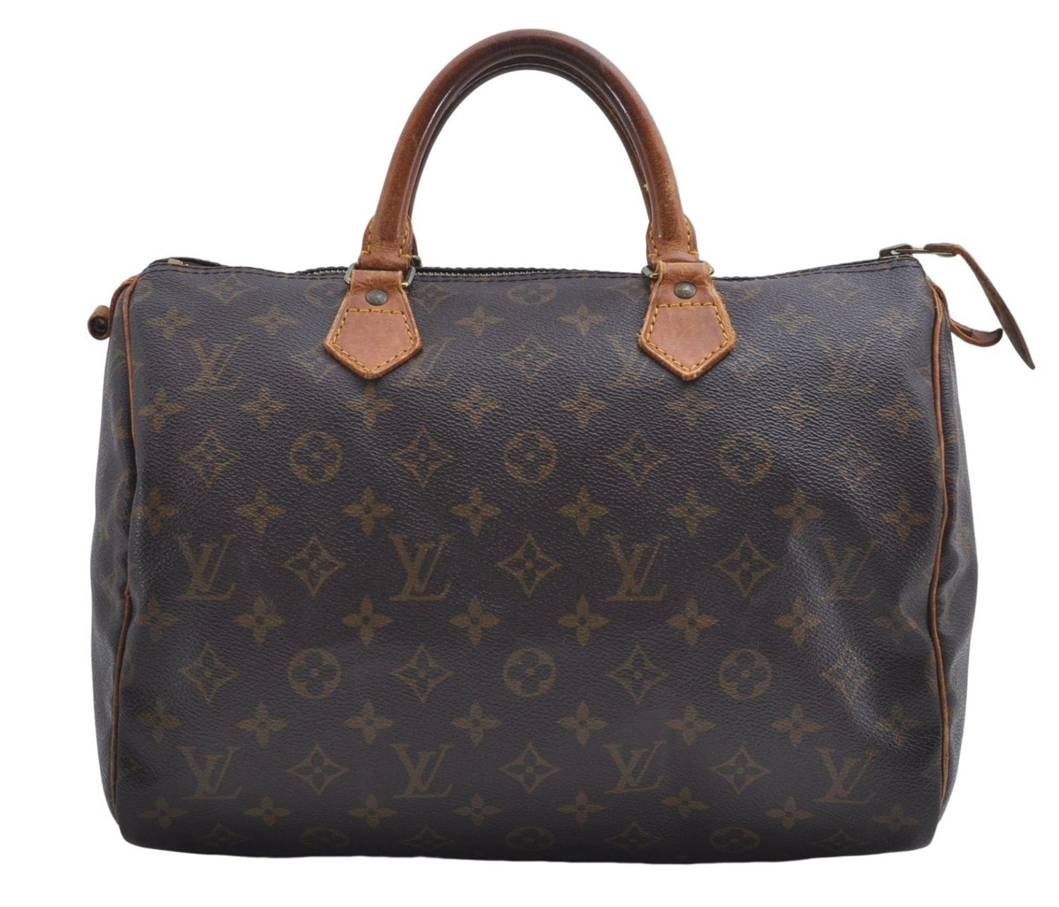 Authentic Louis Vuitton Monogram Speedy 30 Hand Boston Bag M41526 LV 4829D