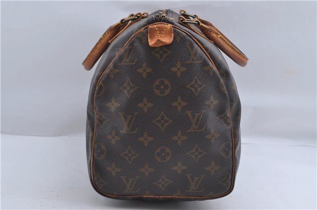 Authentic Louis Vuitton Monogram Speedy 30 Hand Boston Bag M41526 LV 4829D