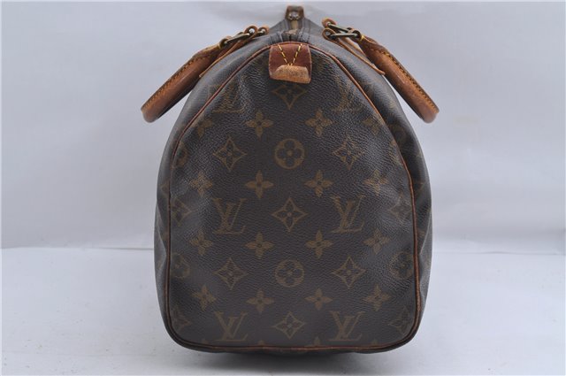 Authentic Louis Vuitton Monogram Speedy 30 Hand Boston Bag M41526 LV 4829D
