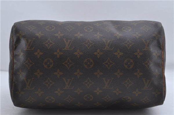 Authentic Louis Vuitton Monogram Speedy 30 Hand Boston Bag M41526 LV 4829D
