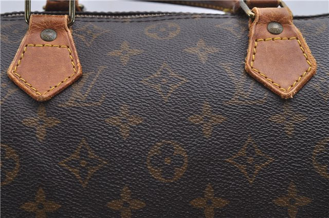 Authentic Louis Vuitton Monogram Speedy 30 Hand Boston Bag M41526 LV 4829D
