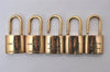 Authentic Louis Vuitton Padlock Gold 10Set LV 4829I