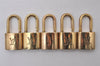 Authentic Louis Vuitton Padlock Gold 10Set LV 4829I