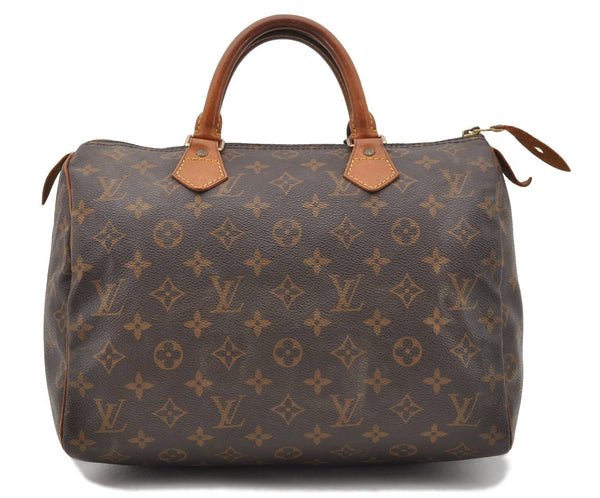 Authentic LOUIS VUITTON Monogram Speedy 30 Hand Bag M41526 LV 4830C