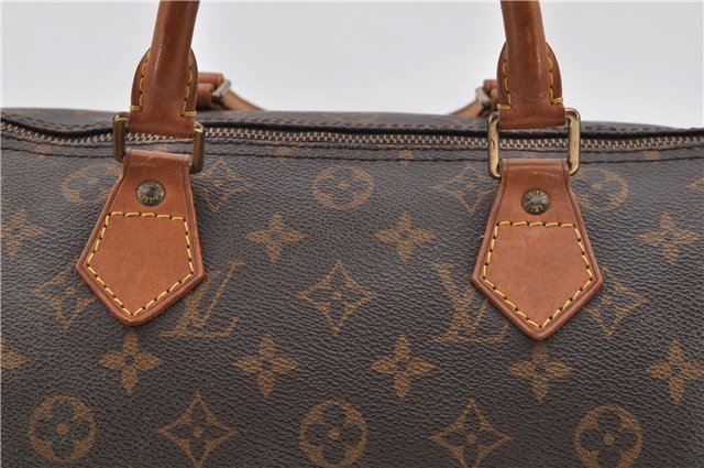 Authentic LOUIS VUITTON Monogram Speedy 30 Hand Bag M41526 LV 4830C