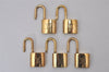 Authentic Louis Vuitton Padlock Gold 10Set LV 4830I