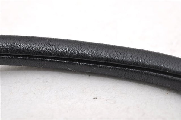Authentic GUCCI Jumbo GG Shoulder Hand Bag GG Canvas Leather 0013814 Black 4831C