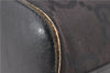Authentic GUCCI Jumbo GG Shoulder Hand Bag GG Canvas Leather 0013814 Black 4831C