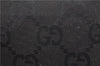 Authentic GUCCI Jumbo GG Shoulder Hand Bag GG Canvas Leather 0013814 Black 4831C