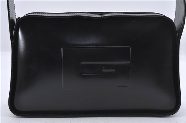 Authentic GUCCI Vintage Shoulder Bag Purse Leather 0013031 Black 4831D