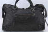 Authentic BALENCIAGA Classic The City 2Way Hand Bag Leather 115748 Black 4834D