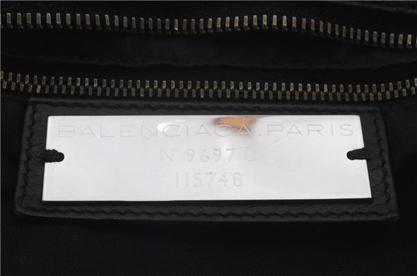 Authentic BALENCIAGA Classic The City 2Way Hand Bag Leather 115748 Black 4834D