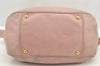Authentic MIU MIU Vintage Leather 2Way Shoulder Hand Bag Purse Pink 4834I