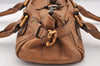 Authentic Chloe Mini Paddington Leather Shoulder Hand Bag Purse Brown 4836I