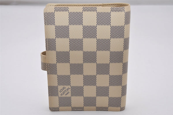 Authentic Louis Vuitton Damier Azur Agenda PM Notebook Cover R20706 LV 4837I