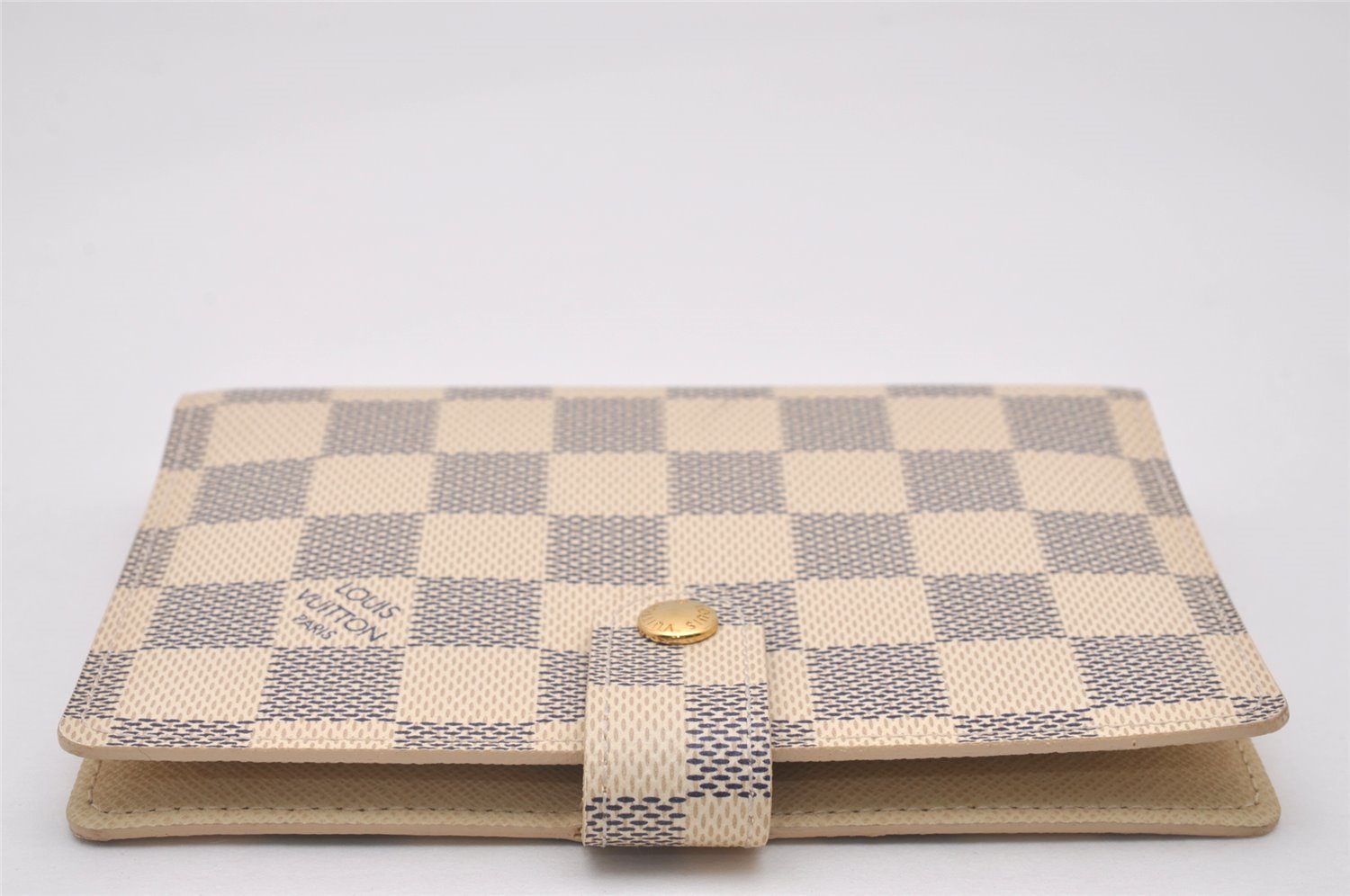 Authentic Louis Vuitton Damier Azur Agenda PM Notebook Cover R20706 LV 4837I