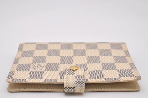 Authentic Louis Vuitton Damier Azur Agenda PM Notebook Cover R20706 LV 4837I