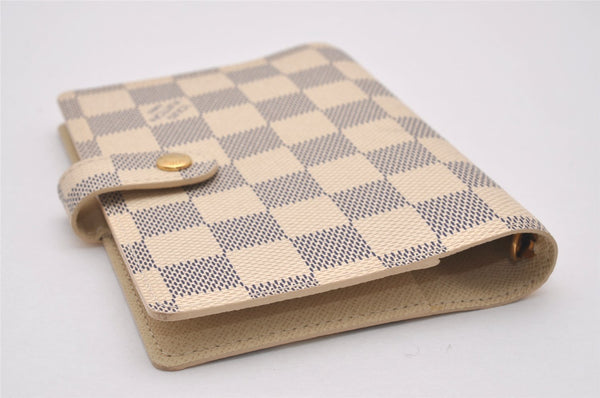 Authentic Louis Vuitton Damier Azur Agenda PM Notebook Cover R20706 LV 4837I