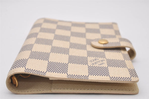 Authentic Louis Vuitton Damier Azur Agenda PM Notebook Cover R20706 LV 4837I