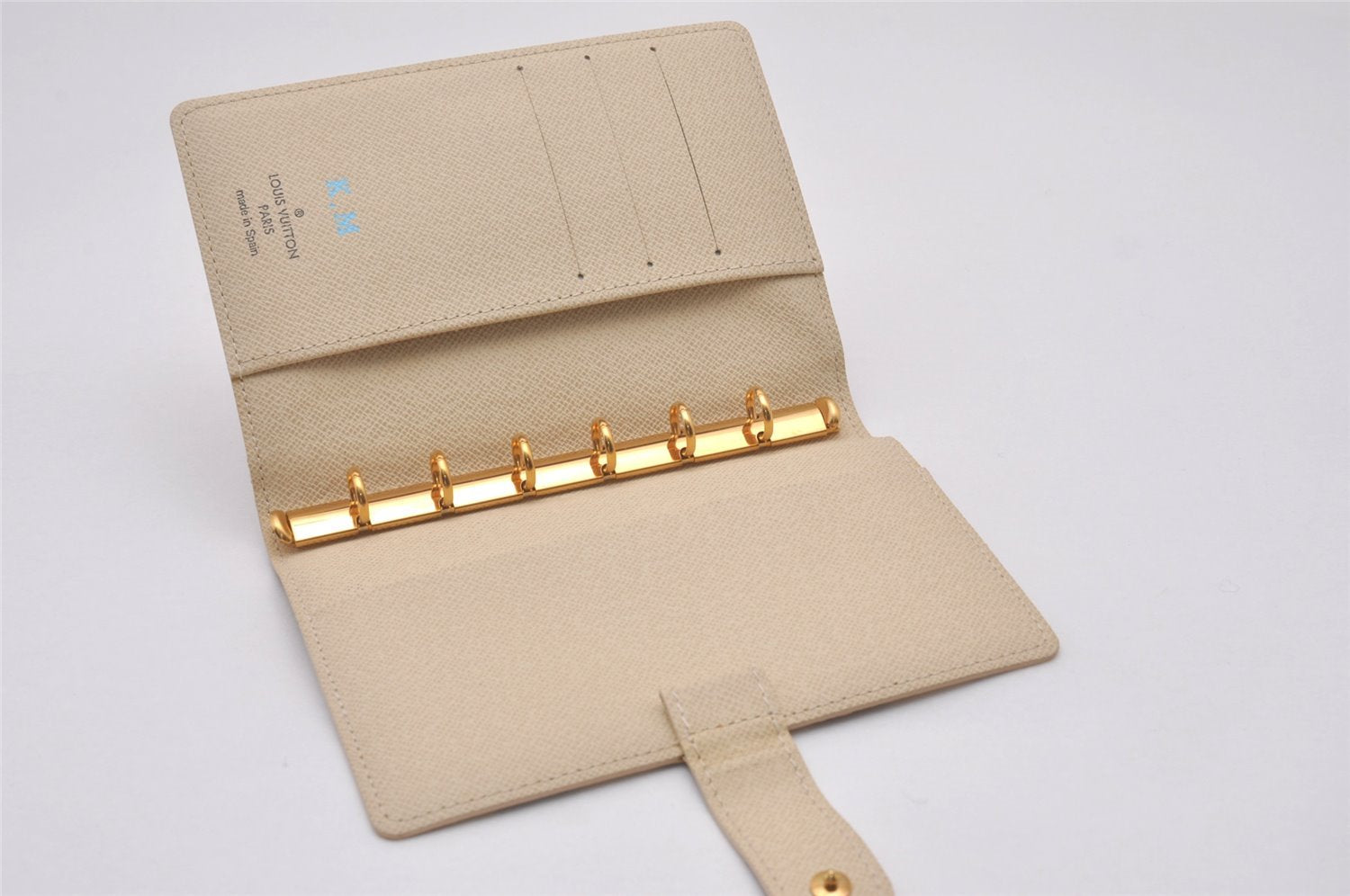 Authentic Louis Vuitton Damier Azur Agenda PM Notebook Cover R20706 LV 4837I