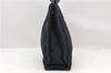 Authentic HERMES Fourre Tout PM Hand Tote Bag Canvas Black Gray 4838C