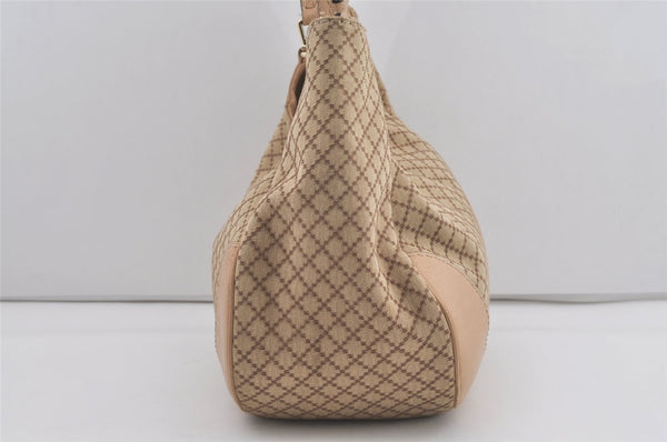 Authentic GUCCI Diamante Charlotte Tote Bag Canvas Leather 203504 Brown 4840I