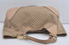Authentic GUCCI Diamante Charlotte Tote Bag Canvas Leather 203504 Brown 4840I