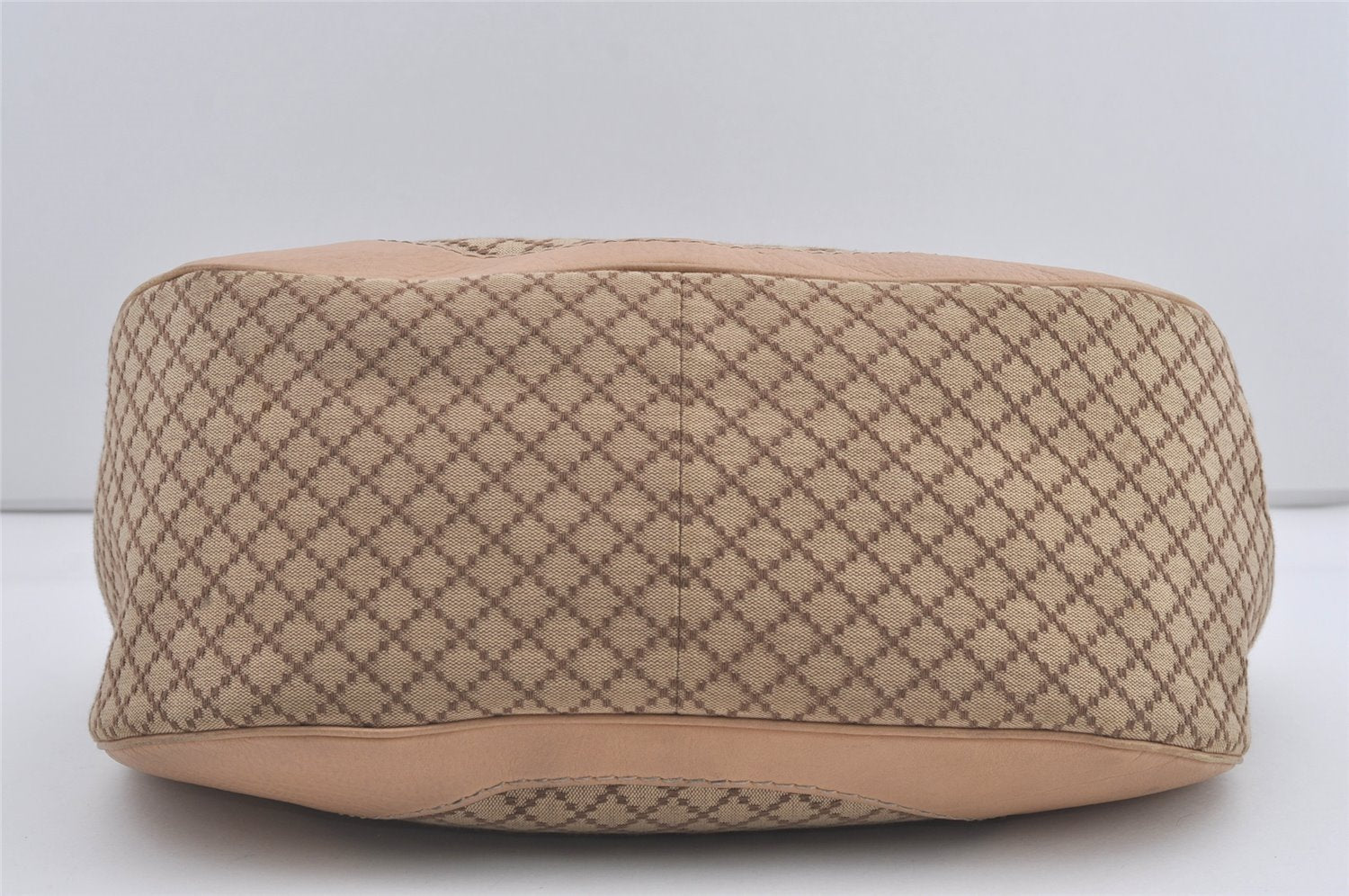 Authentic GUCCI Diamante Charlotte Tote Bag Canvas Leather 203504 Brown 4840I