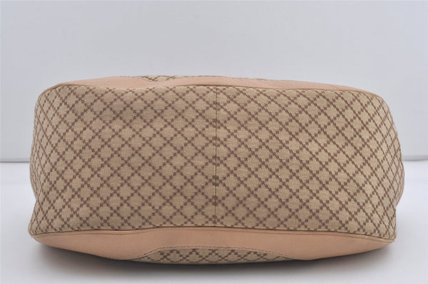 Authentic GUCCI Diamante Charlotte Tote Bag Canvas Leather 203504 Brown 4840I