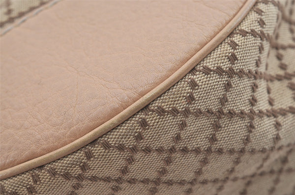 Authentic GUCCI Diamante Charlotte Tote Bag Canvas Leather 203504 Brown 4840I