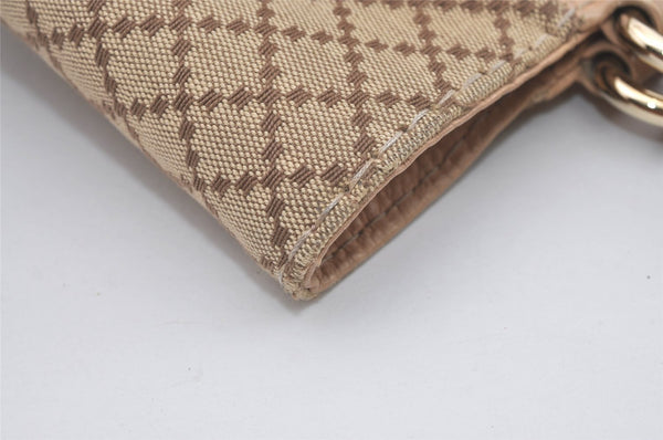 Authentic GUCCI Diamante Charlotte Tote Bag Canvas Leather 203504 Brown 4840I