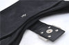 Authentic FENDI Mamma Baguette Shoulder Hand Bag Jersey Leather Black 4841B